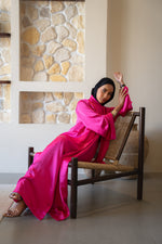 Load image into Gallery viewer, Fuchsia Pink Abaya