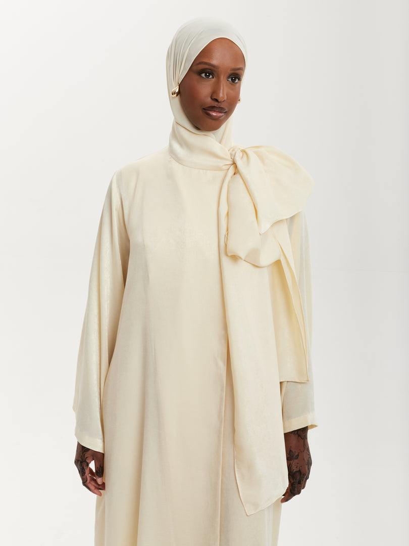 Soft Yellow Abaya