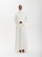 Load image into Gallery viewer, White Embroidery Abaya
