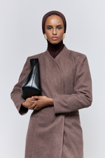 Load image into Gallery viewer, Wool Pressed Mocha Coat (limited edition)
